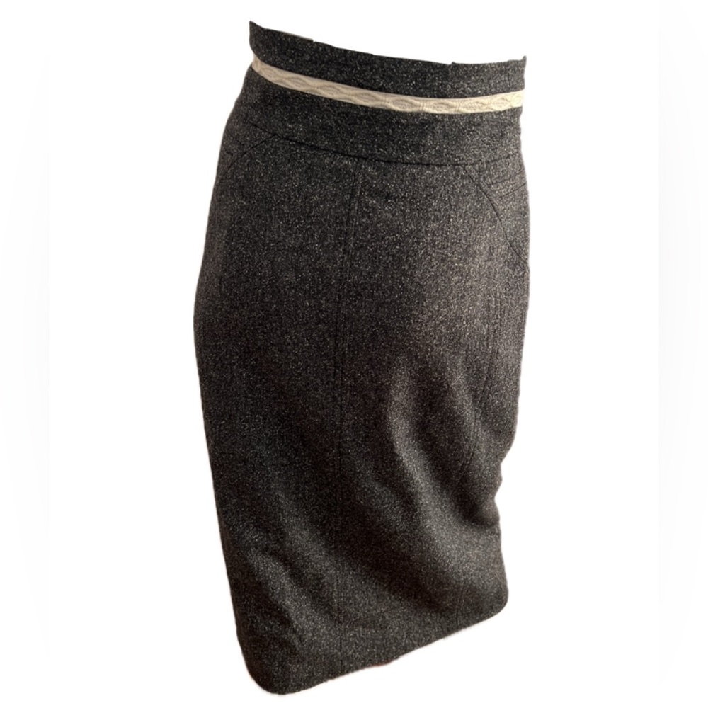 Tory Burch Wool/Silk Blend Pencil Skirt - Picture 3 of 8